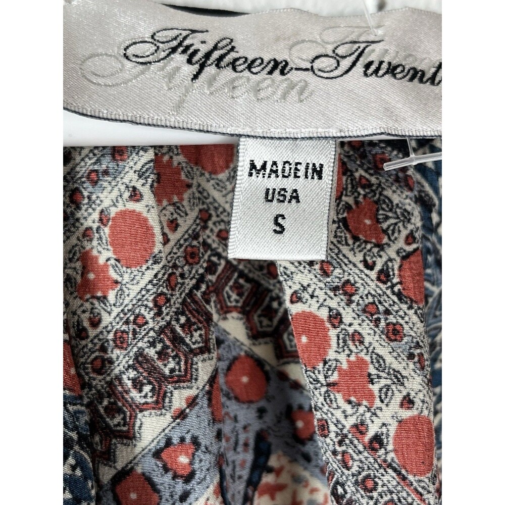 Fifteen Twenty NWT S 100% Silk Blouse Boho Hippy Fairy Autumn Natural Fibers - Picture 5 of 10